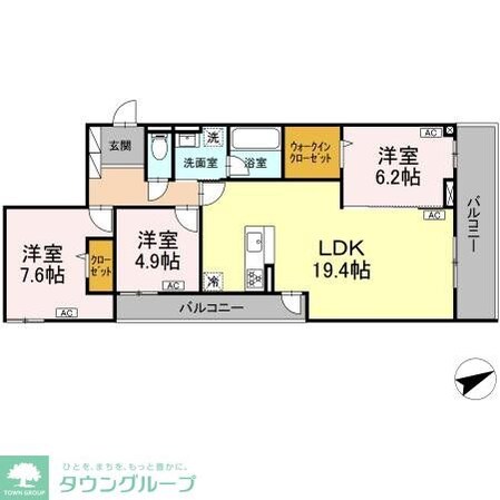 D-residence稲城の物件間取画像